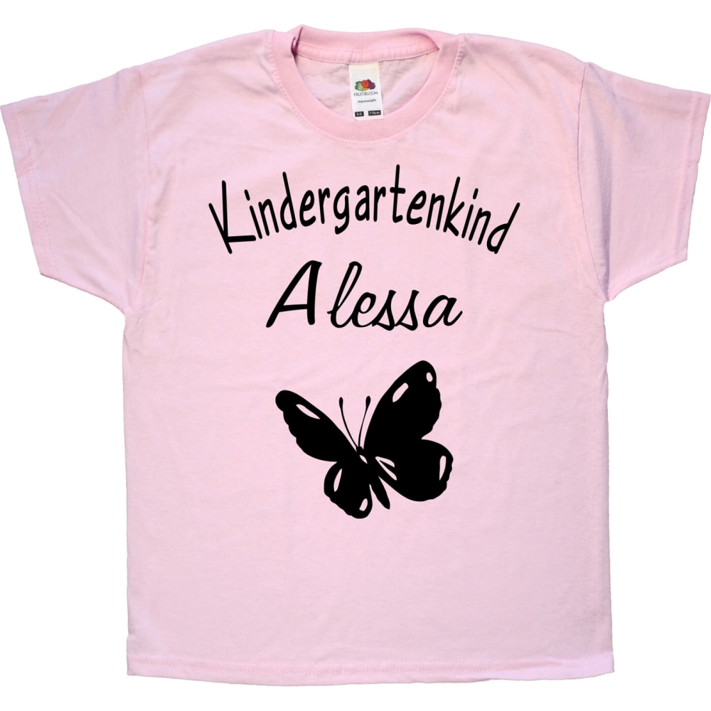Kinder T-Shirt Kita mit Schmetterling