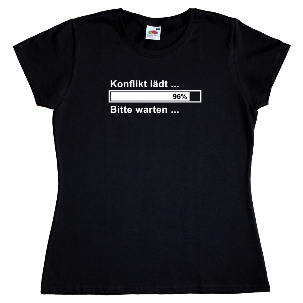 Preview: Damen T-Shirt - Konflikt lädt ... Bitte warten