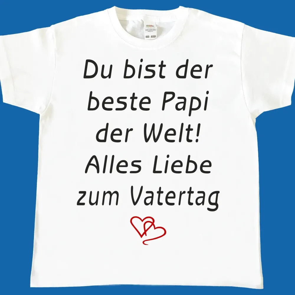Preview: Kinder T-Shirt mit Aufdruck Vatertag