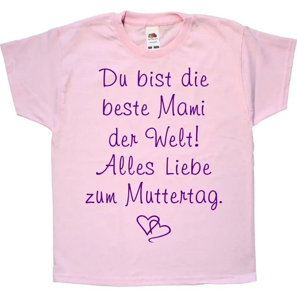 Kinder T-Shirt mit Muttertag - Vatertag