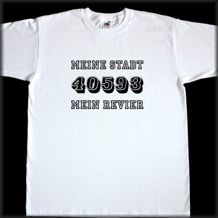 Preview: Herren T-Shirt - PLZ / Stadt - Mein Revier