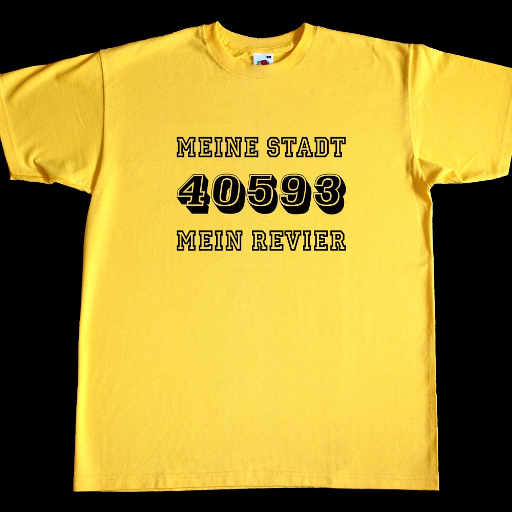 Preview: Herren T-Shirt - PLZ / Stadt - Mein Revier