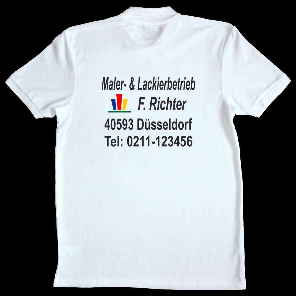 Polohemd mit Werbedruck