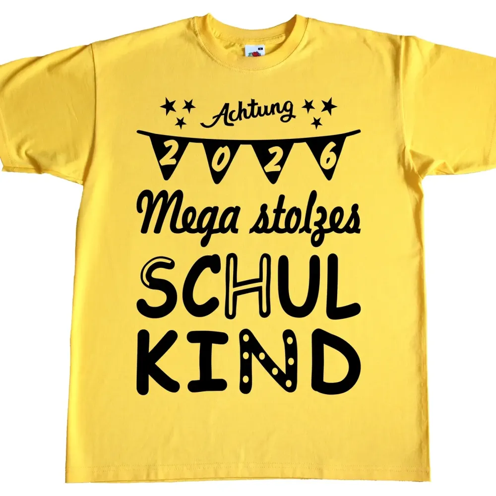 Kinder T-Shirt mit Aufdruck Schulkind