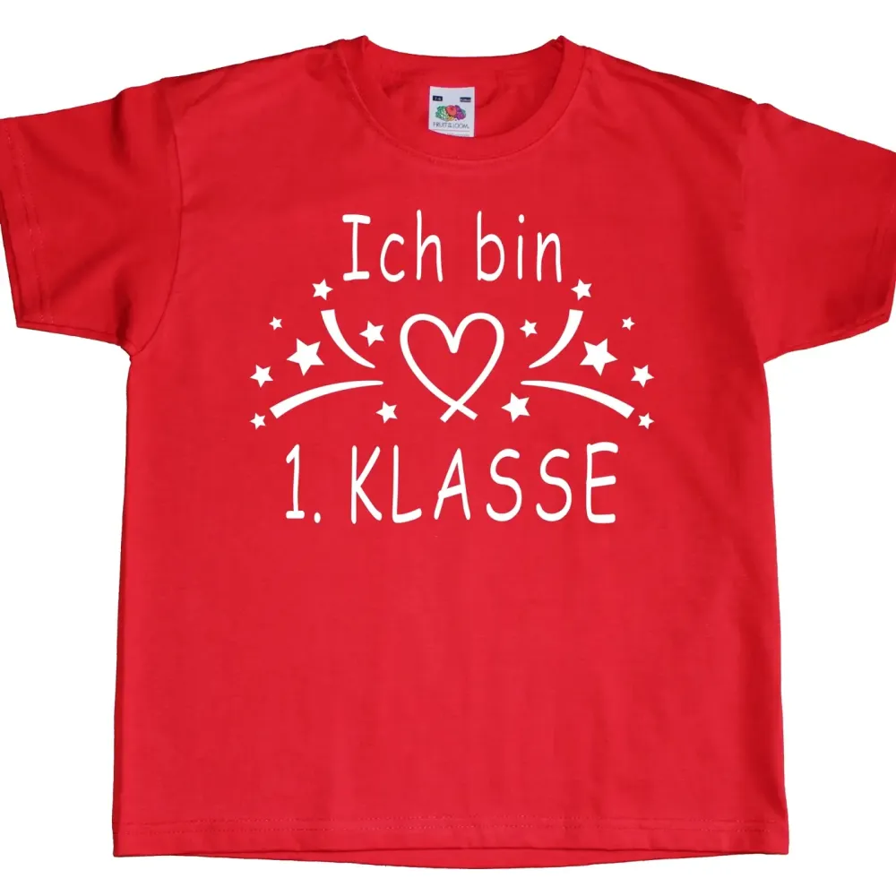 Preview: Kinder T-Shirt Erste Klasse - Einschulung