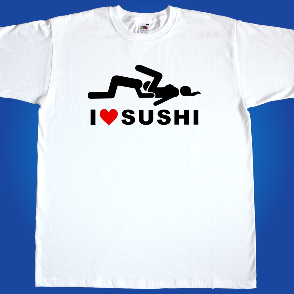 Preview: Lustiges Sushi T‑Shirt für den Swinger-Club