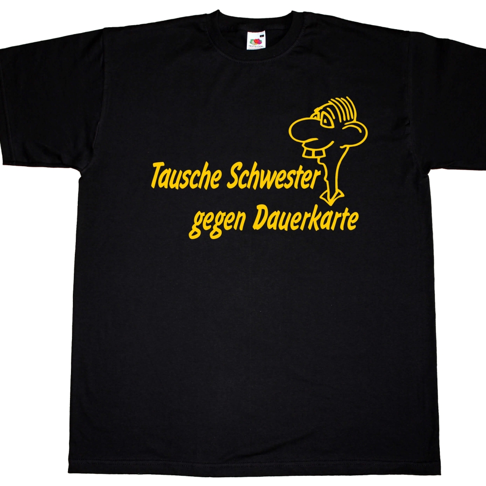 Preview: Fun Herren T-Shirt - Tausche Dauerkarte