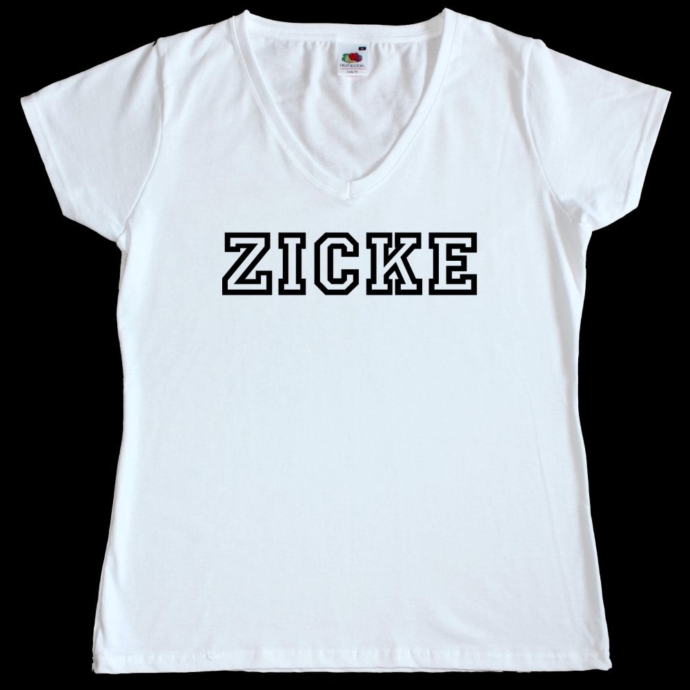 Fun Damen T-Shirt Zicke