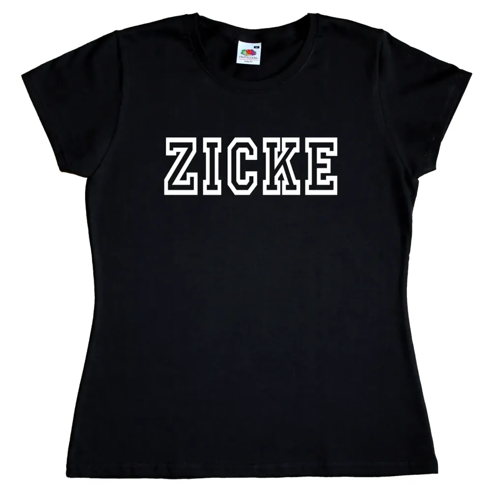 Preview: Damen TShirt mit Aufdruck Zicke