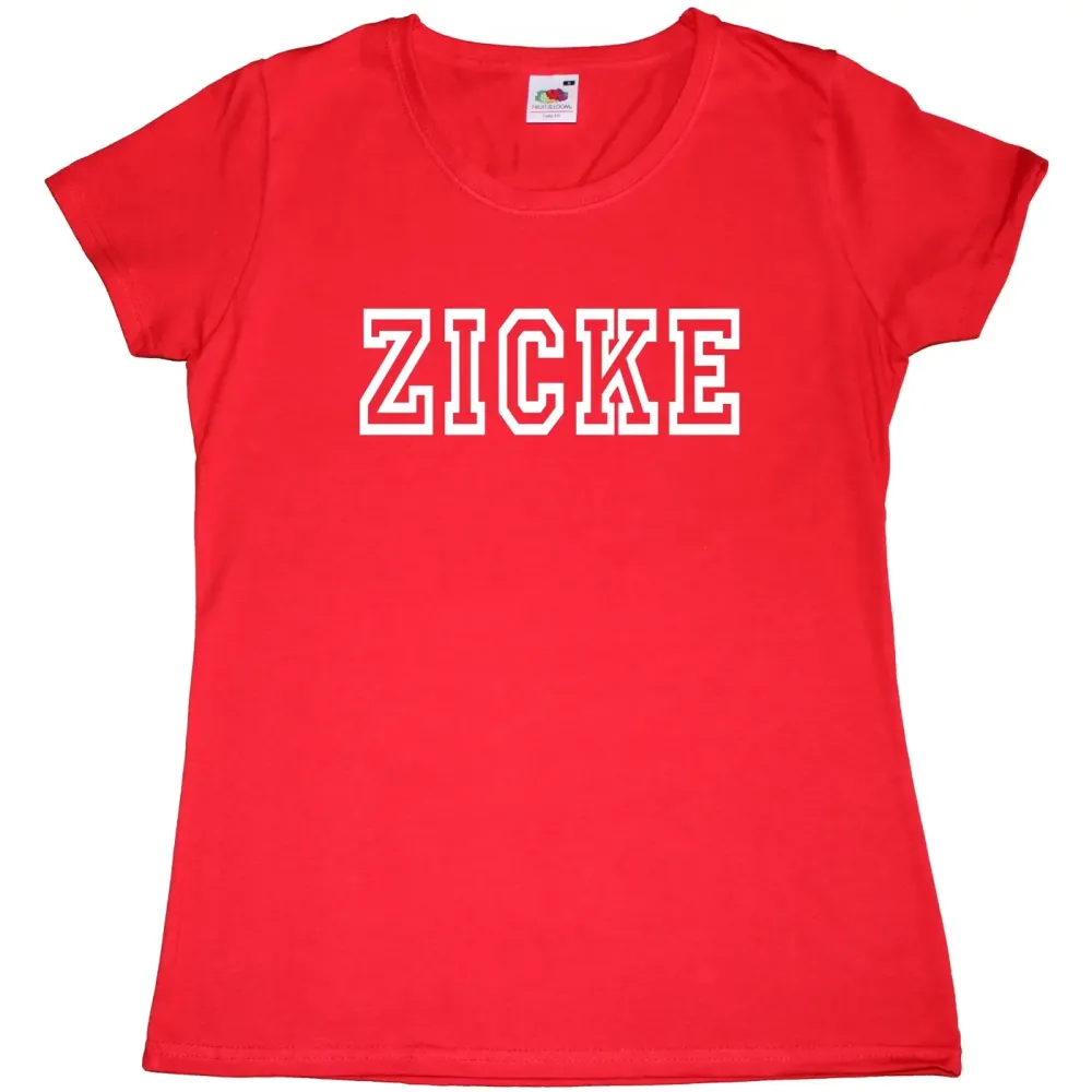 Preview: Damen T-Shirt mit Aufdruck Zicke
