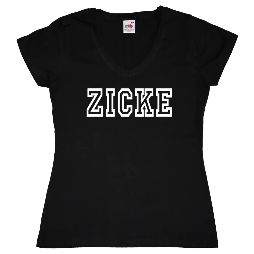 Preview: Damen T-Shirt mit Aufdruck Zicke