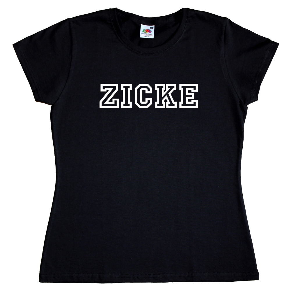 Preview: Fun Damen T-Shirt mit Rundhals - Zicke