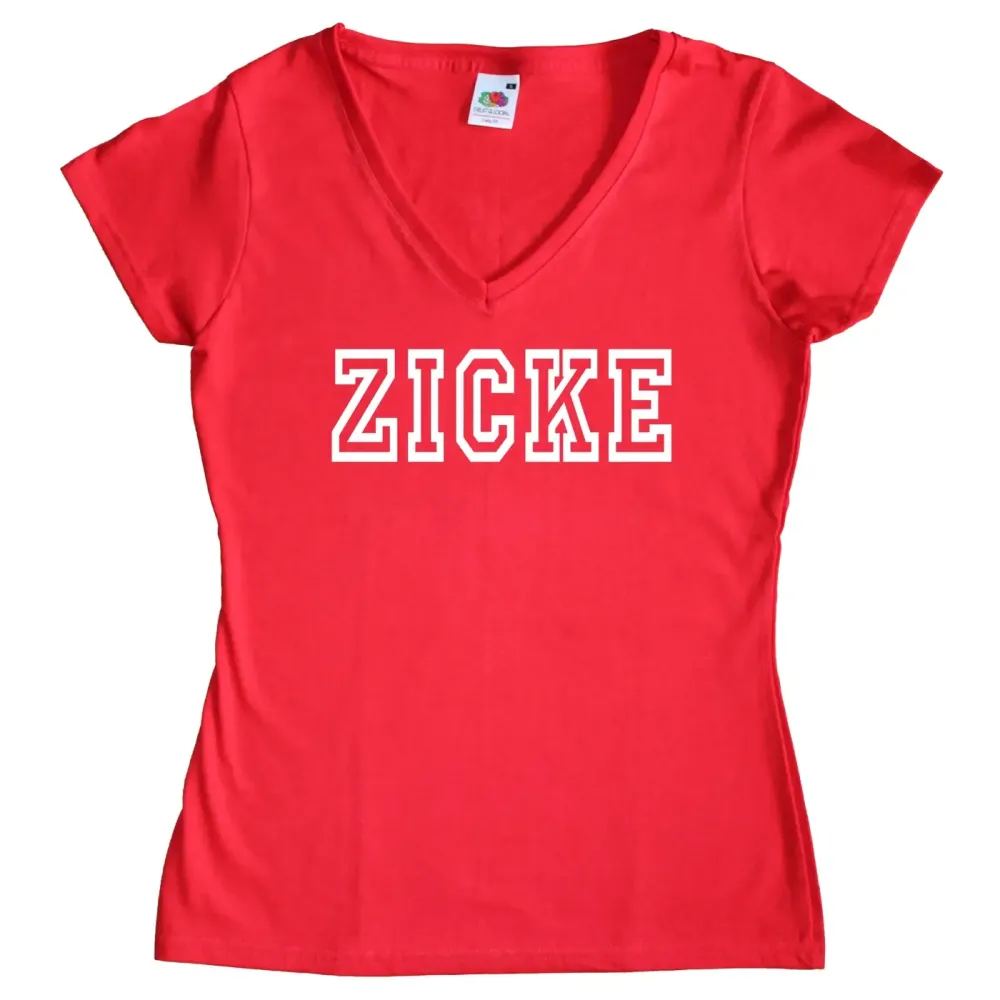 Preview: Damen TShirt mit Druck Zicke