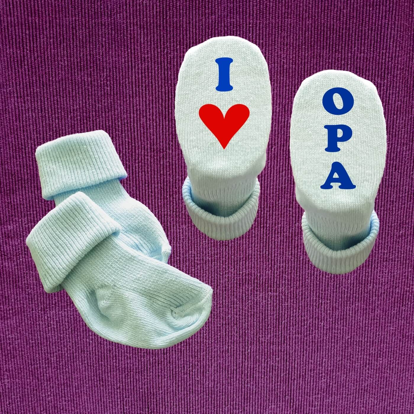 Babysocken I Love Opa