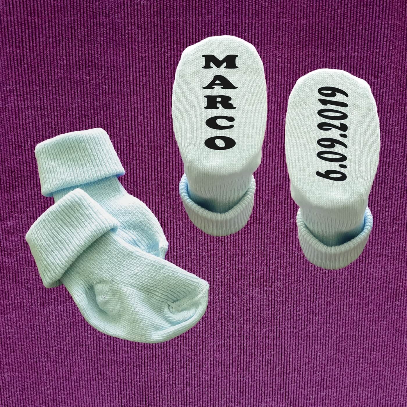 Babysocken mit Wunschname