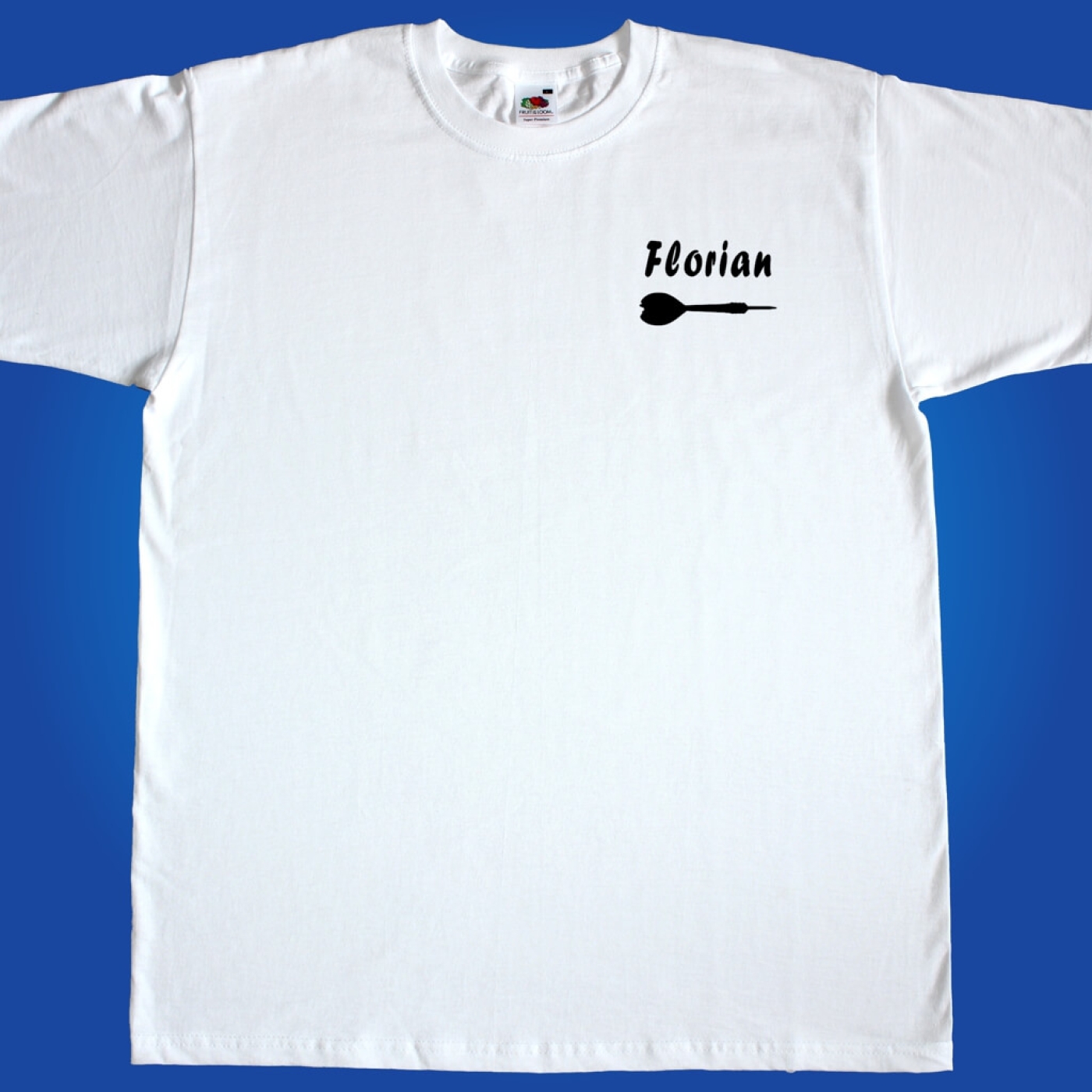 Basic T-Shirt Dartscheibe mit Vereinsnamen