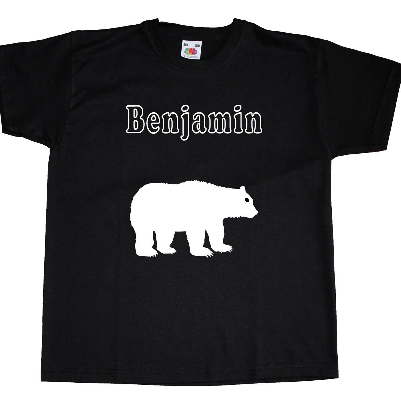 Kinder T-Shirt bedruckt mit Braunbär