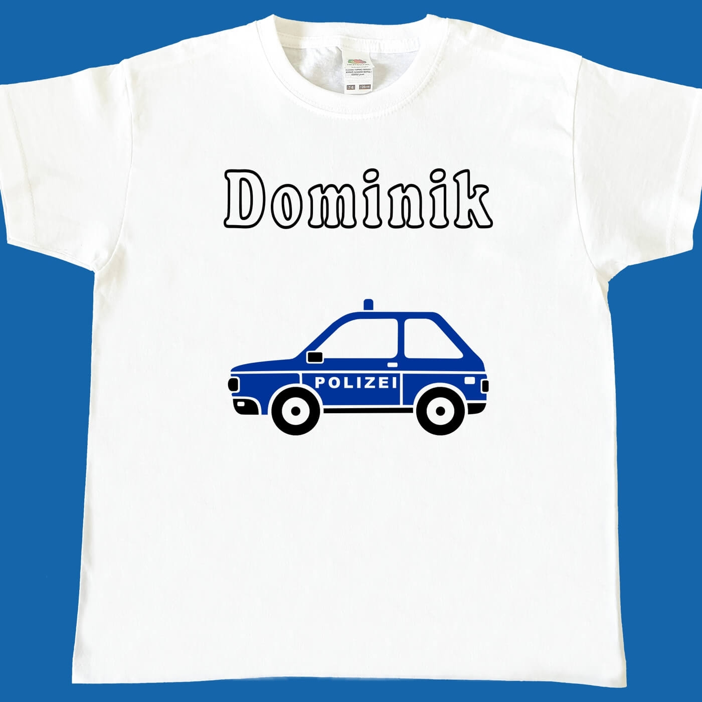 Kinder T-Shirt mit Polizeiauto