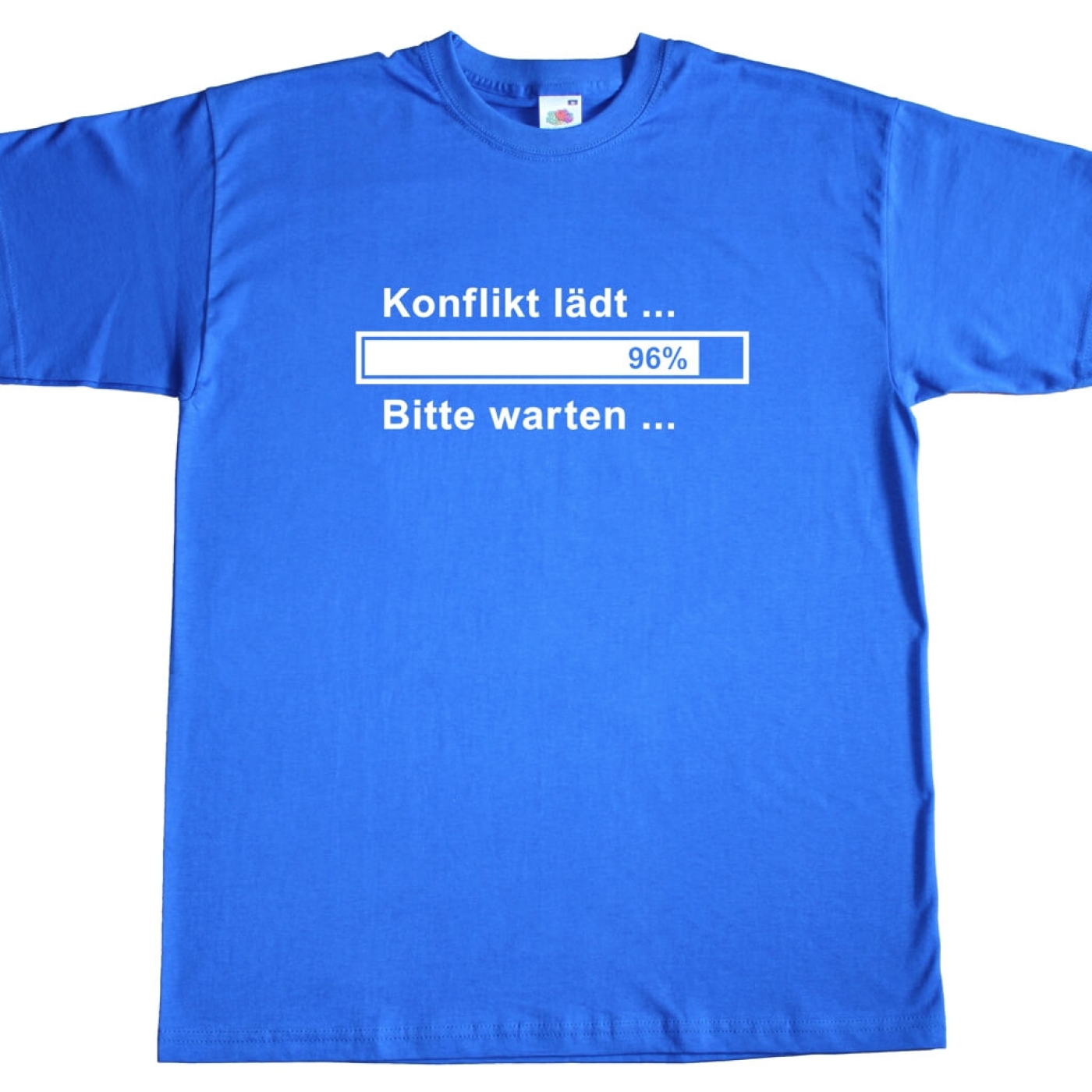 Fun Herren T-Shirt - Konflikt lädt ... Bitte warten