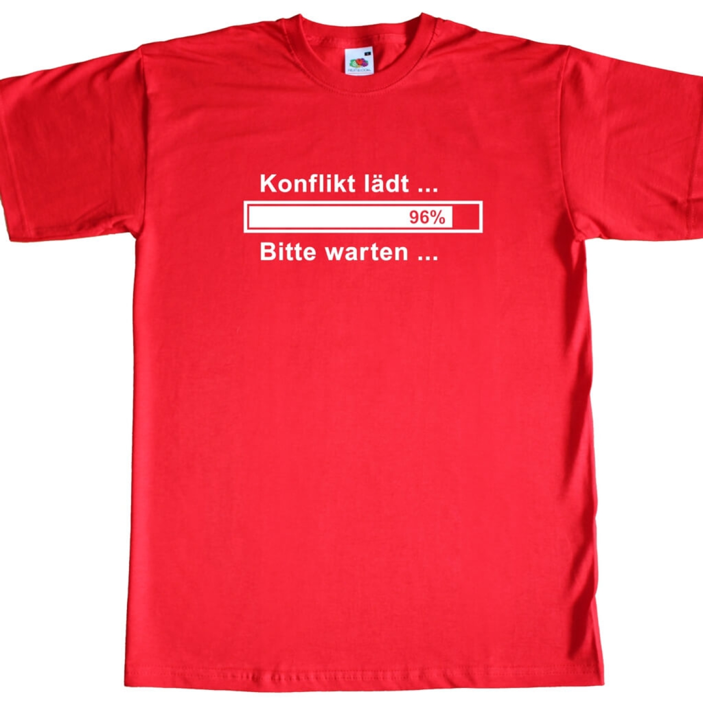 Fun Herren T-Shirt - Konflikt lädt ... Bitte warten