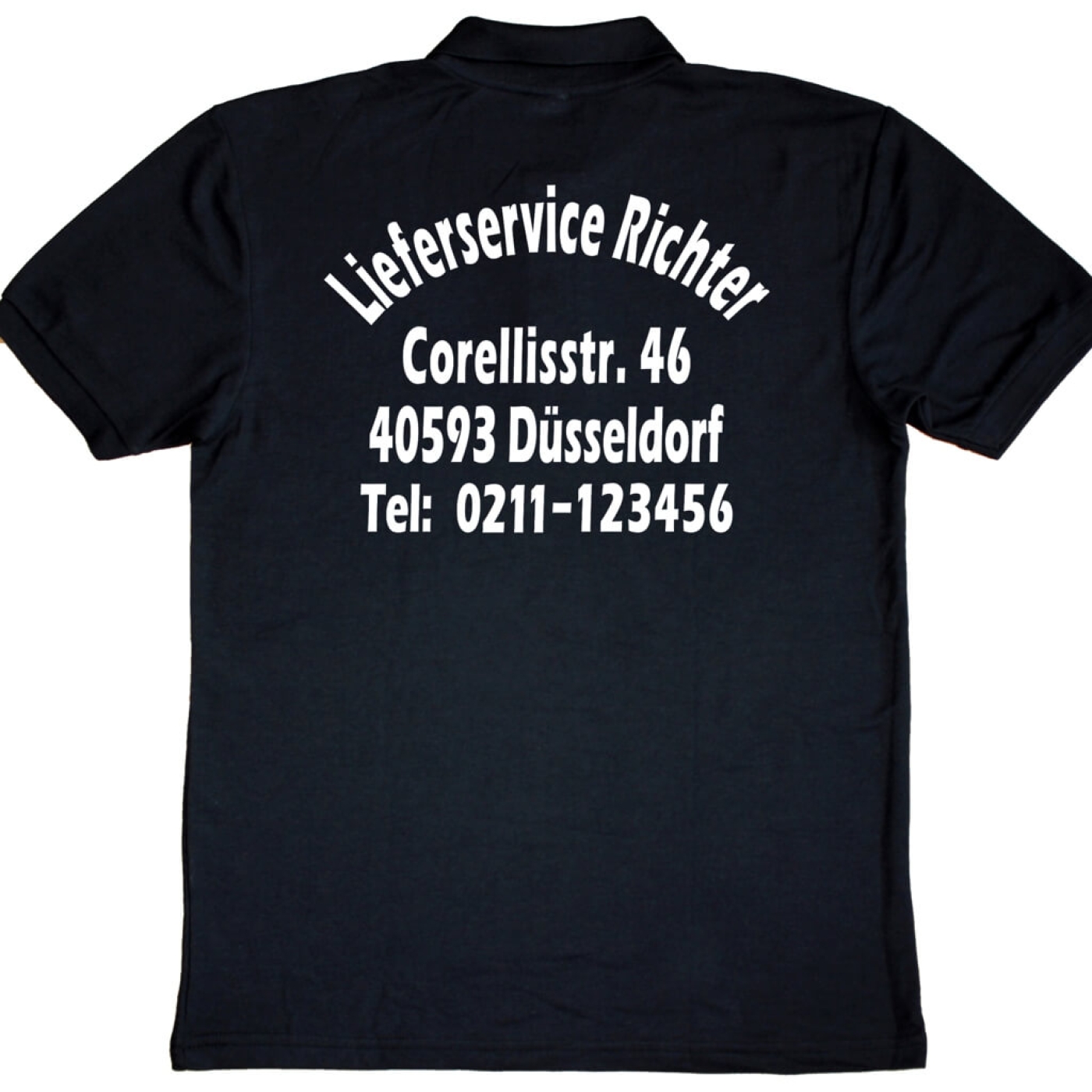 Poloshirt mit Werbedruck - Lieferservice