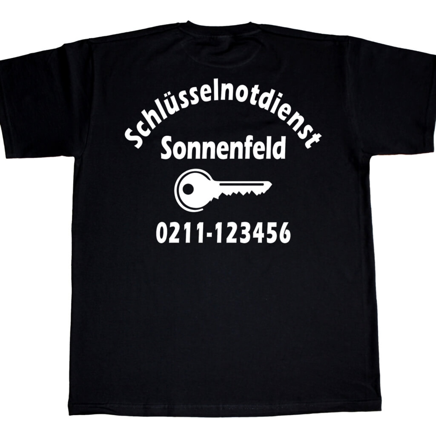 T-Shirt mit Werbedruck - Schlüsseldienst