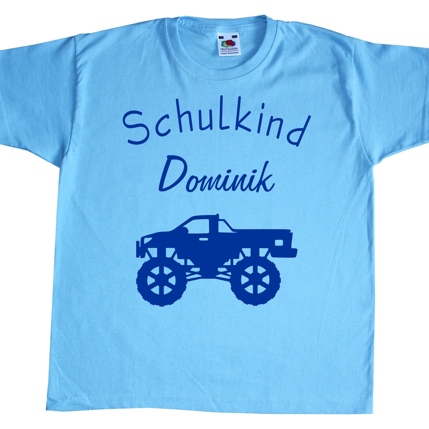 Kinder T-Shirt Schulkind Monstertruck
