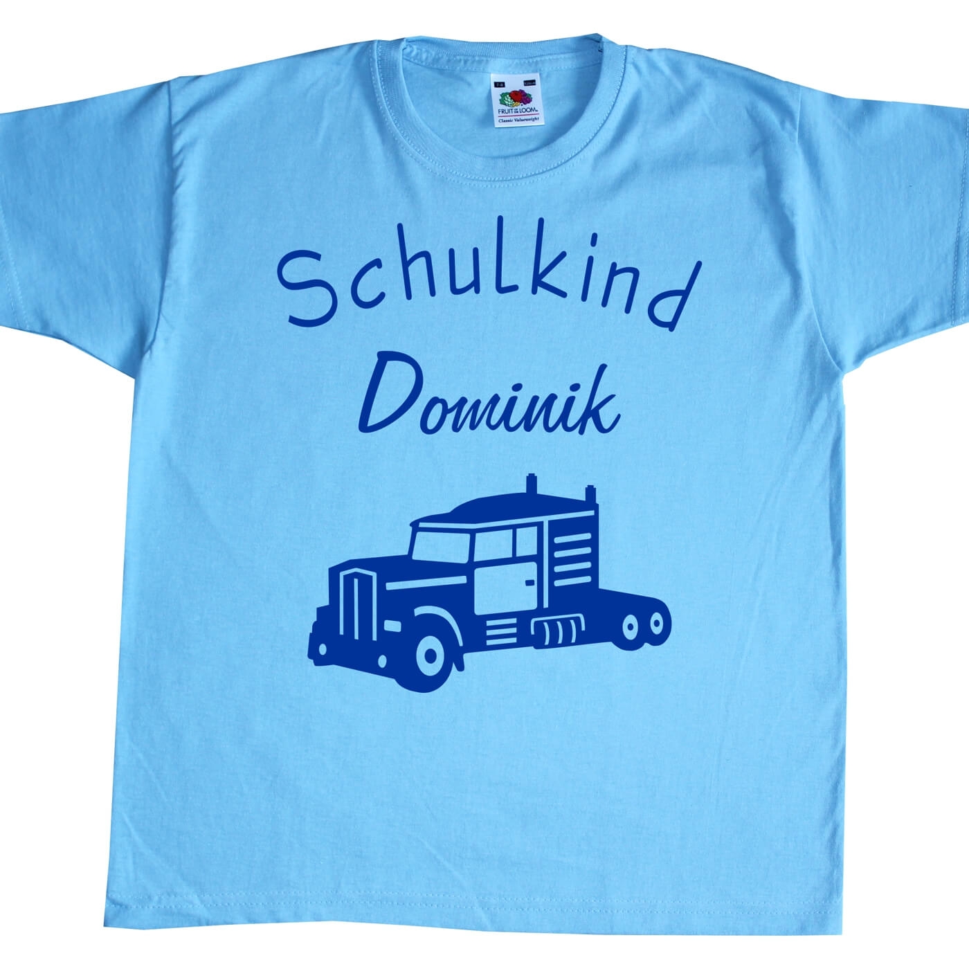 Kinder T-Shirt Schulkind mit LKW