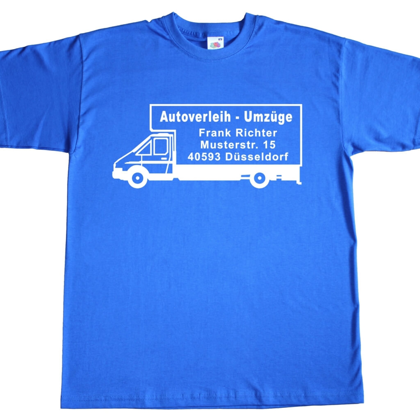 T-Shirt mit Werbedruck - Umzüge Autoverleih