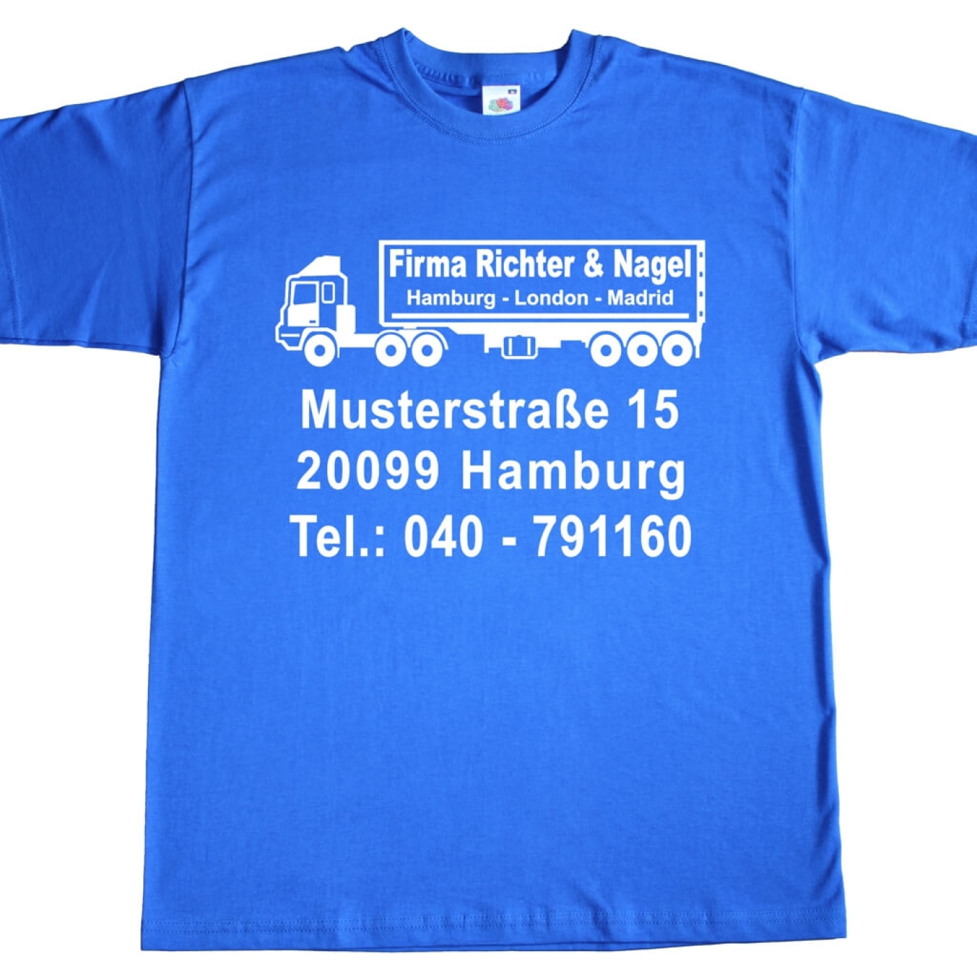 T-Shirt mit Werbedruck - Spedition