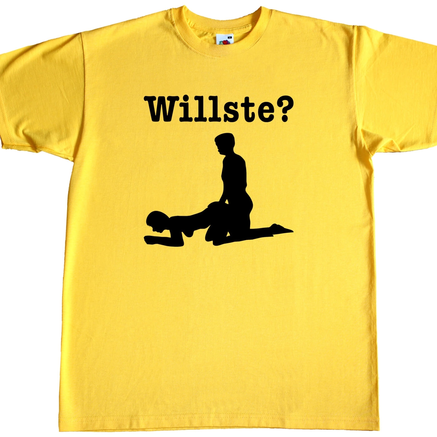 t-shirt mit Feier Aufdruck