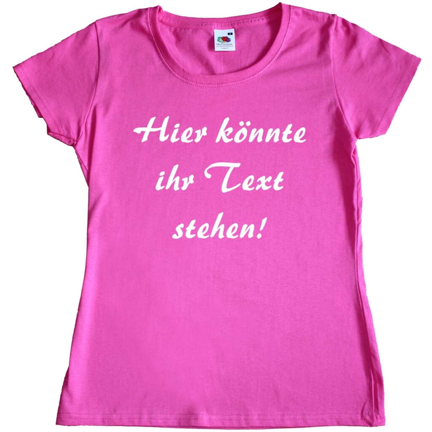 Damen T-Shirt mit Wunschtext