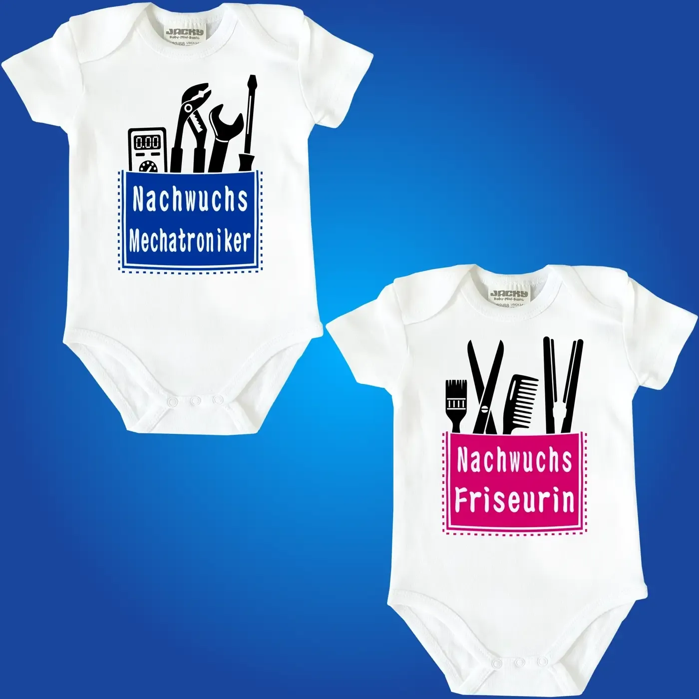 Baby-Bodys für verschiedene Berufe