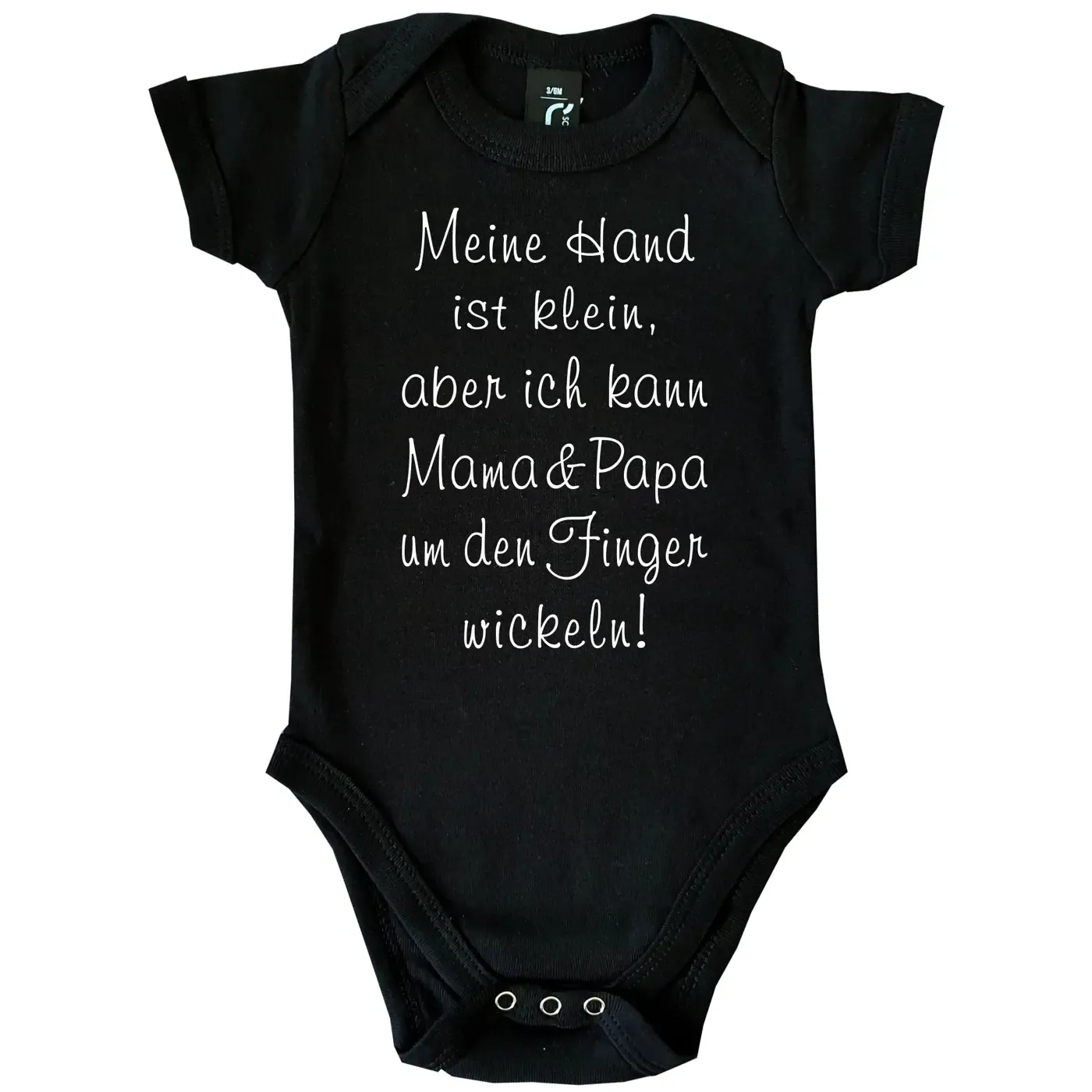 Baby‑Body „Ich wickel Uroma um den Finger“ mit süßem Spruch