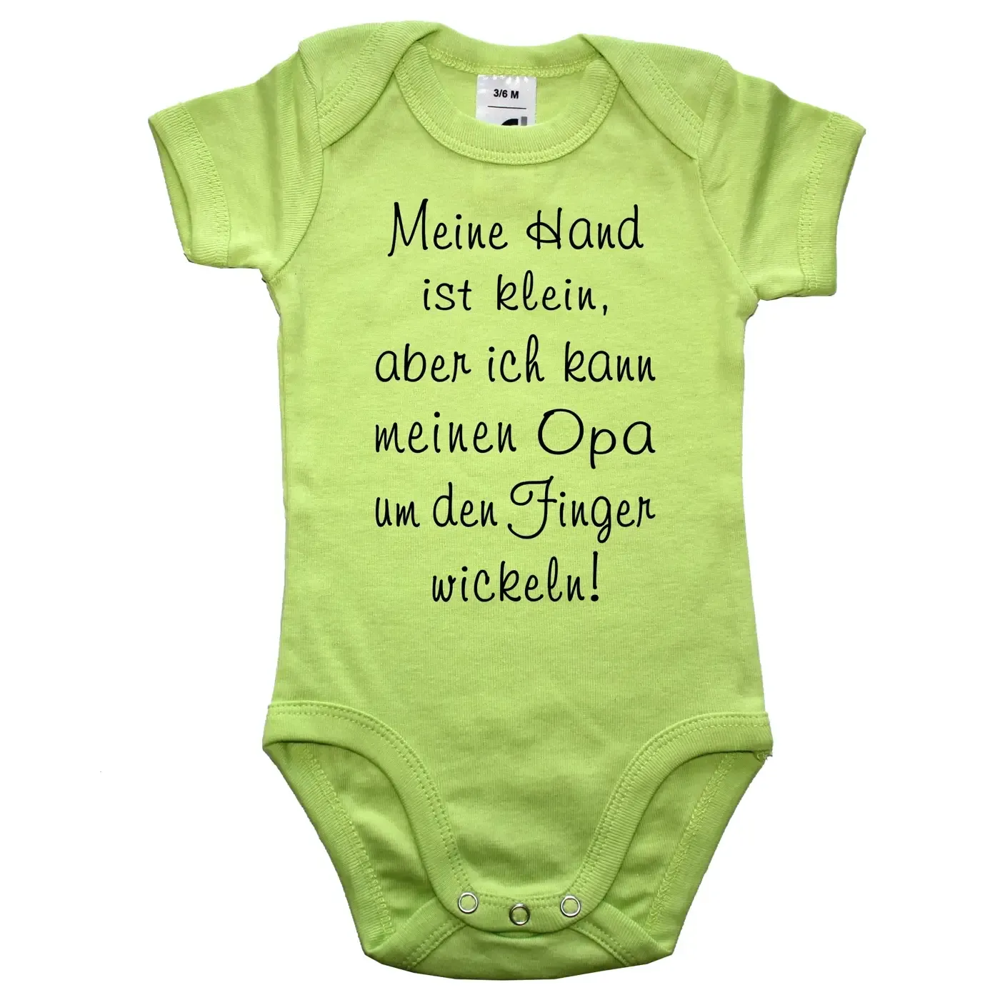 Babybody „Ich wickel Uropa um den Finger“ in verschiedenen Farben