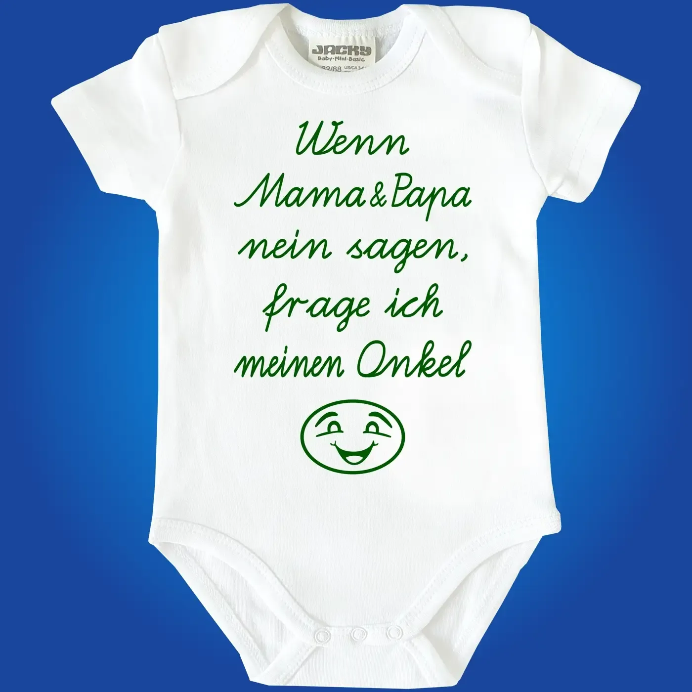 Baby‑Body „Wenn Mama & Papa nein sagen, frage ich Uroma“