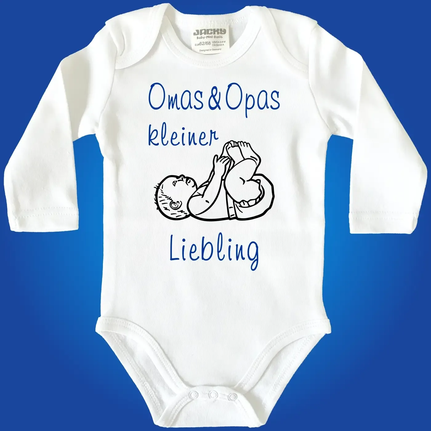 Baby-Body mit Aufdruck Omas und Opas kleiner Liebling
