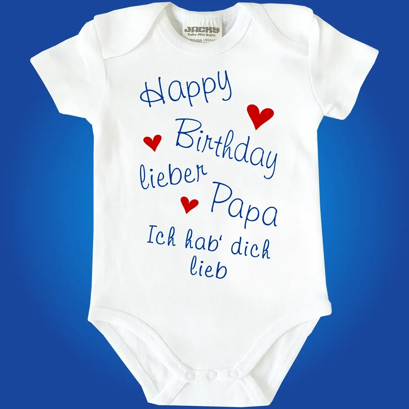 Babybody „Happy Birthday lieber Papa – Ich hab dich lieb“
