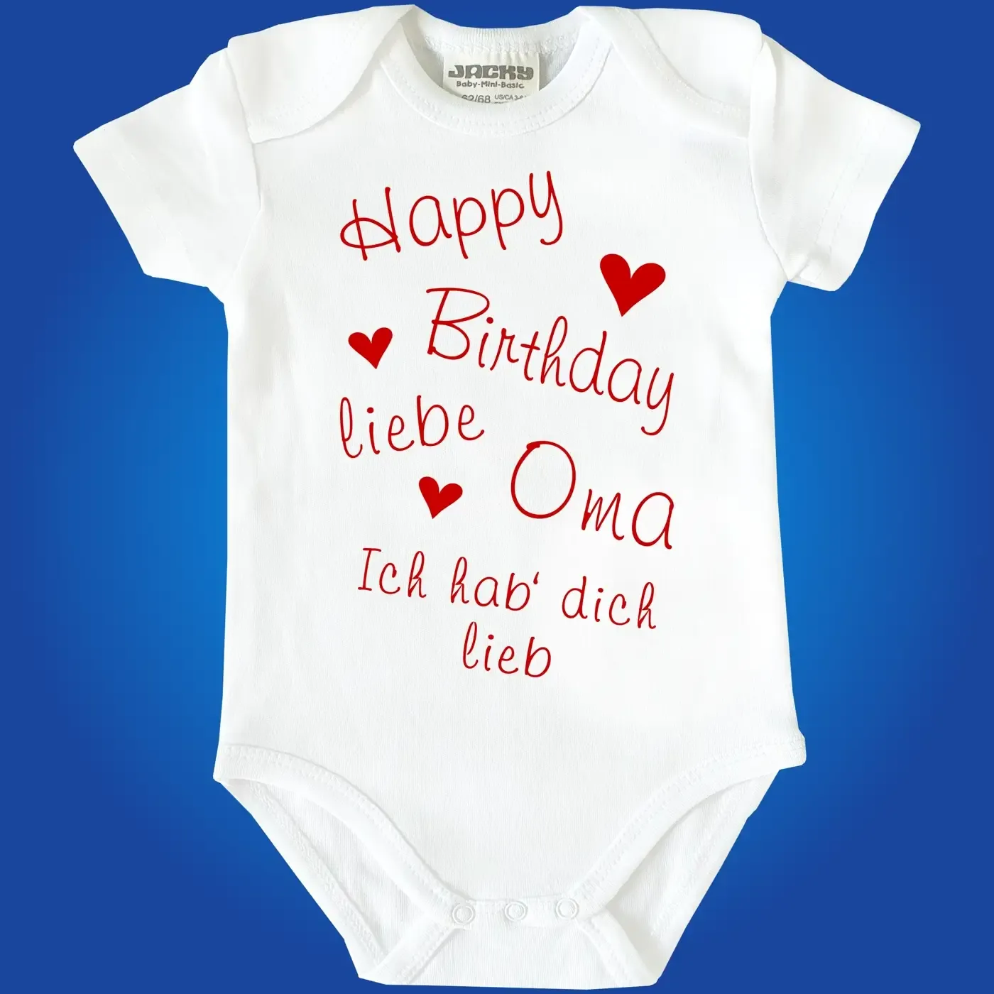 Babybody „Happy Birthday lieber Onkel“ in mehreren Farben
