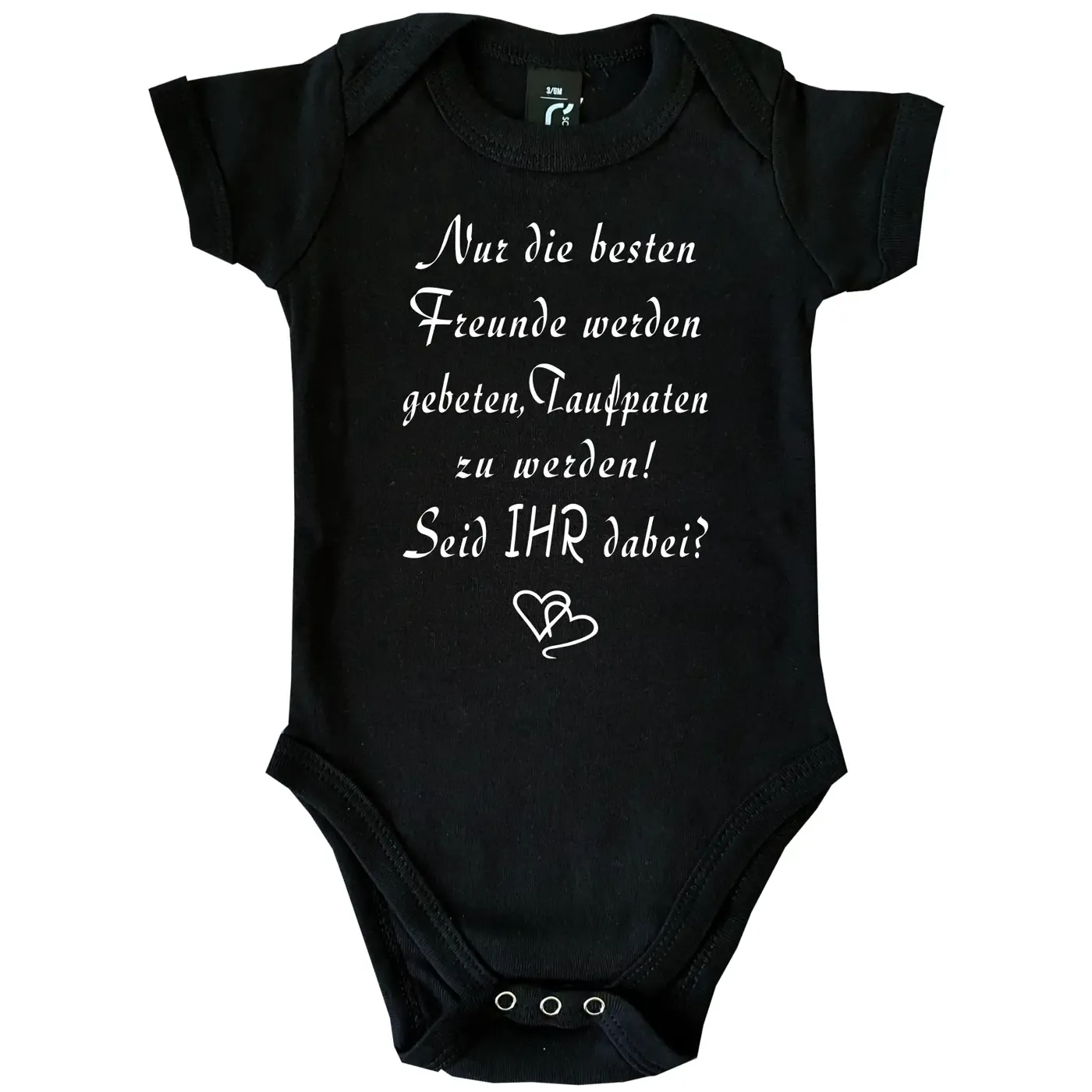 Baby-Body Taufpaten Frage für Freunde