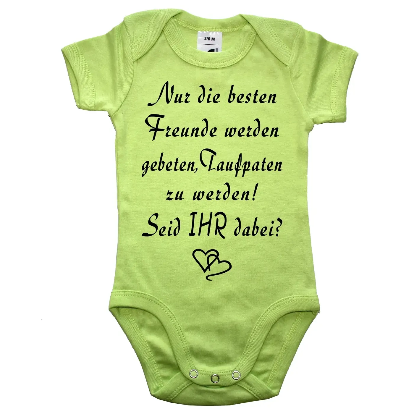 Baby-Body mit Druck Pateneltern