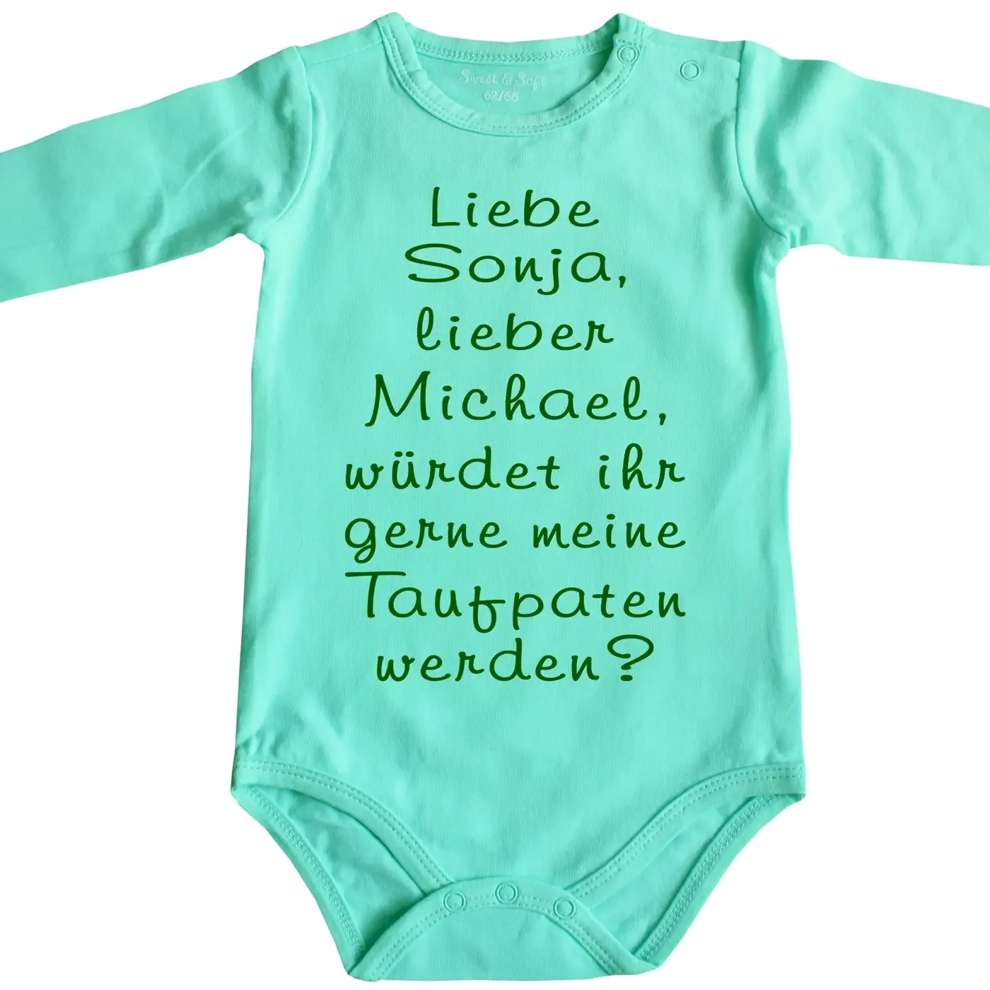 Baby bodysuit for baptism