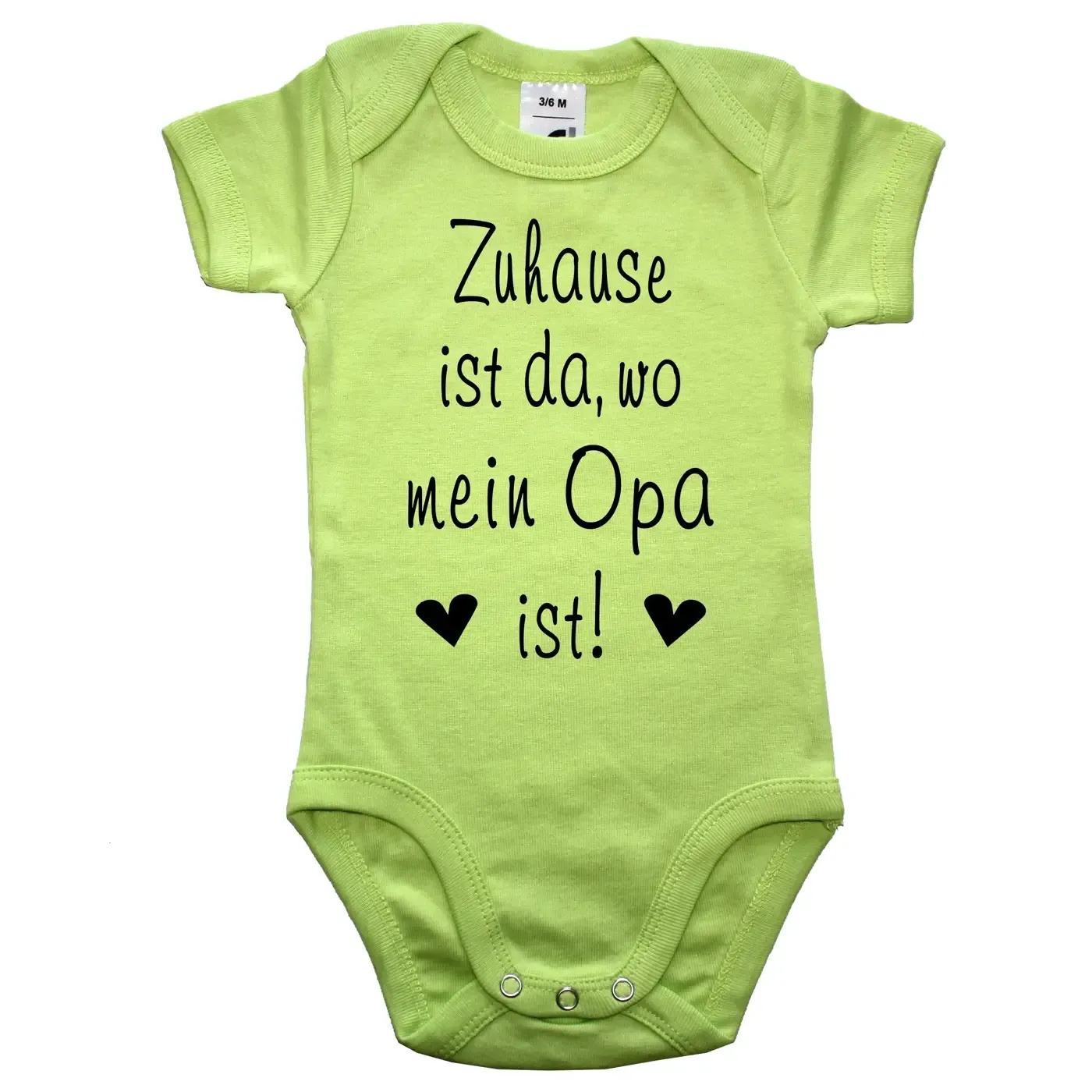 Baby‑Body „Zuhause ist da, wo Oma & Opa sind“