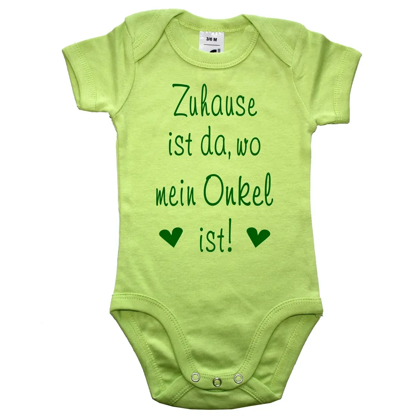 Babybody mit wählbarer Familienperson und Spruch