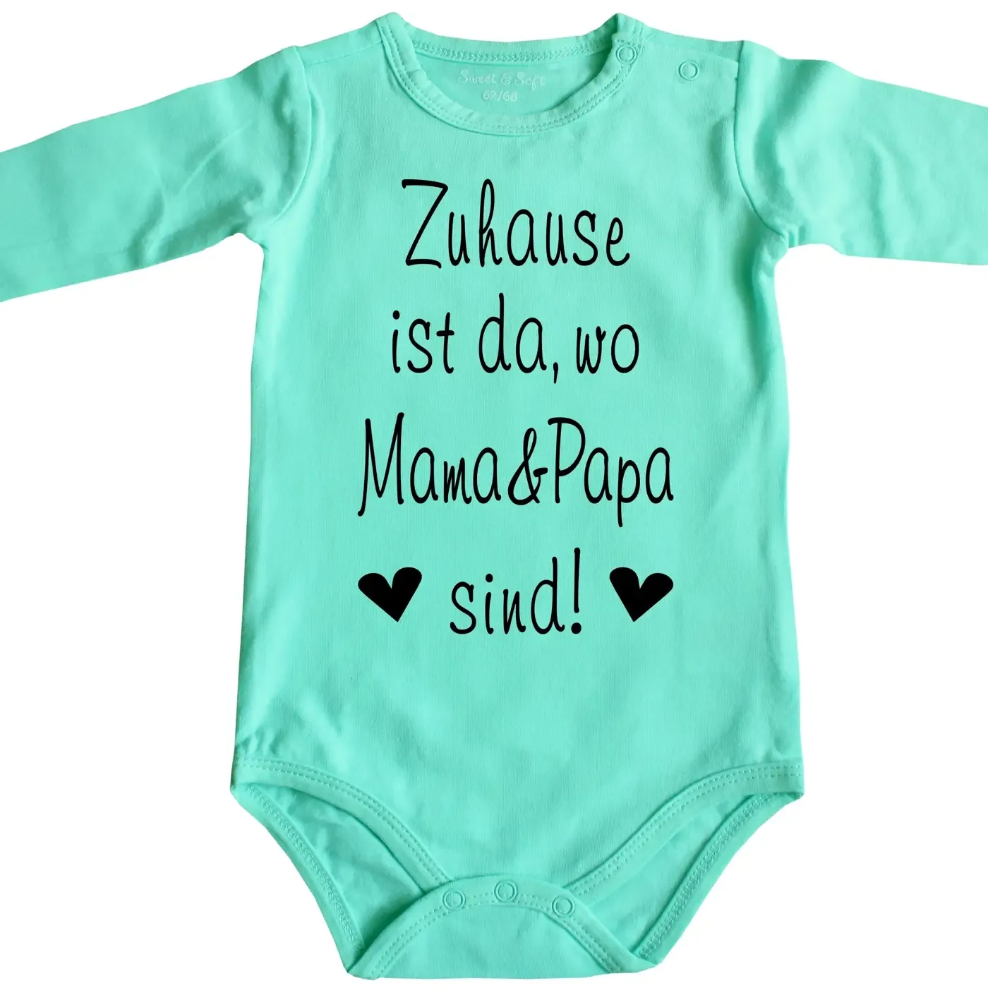 Baby-Body mit Aufdruck Familie - Personalisierbar