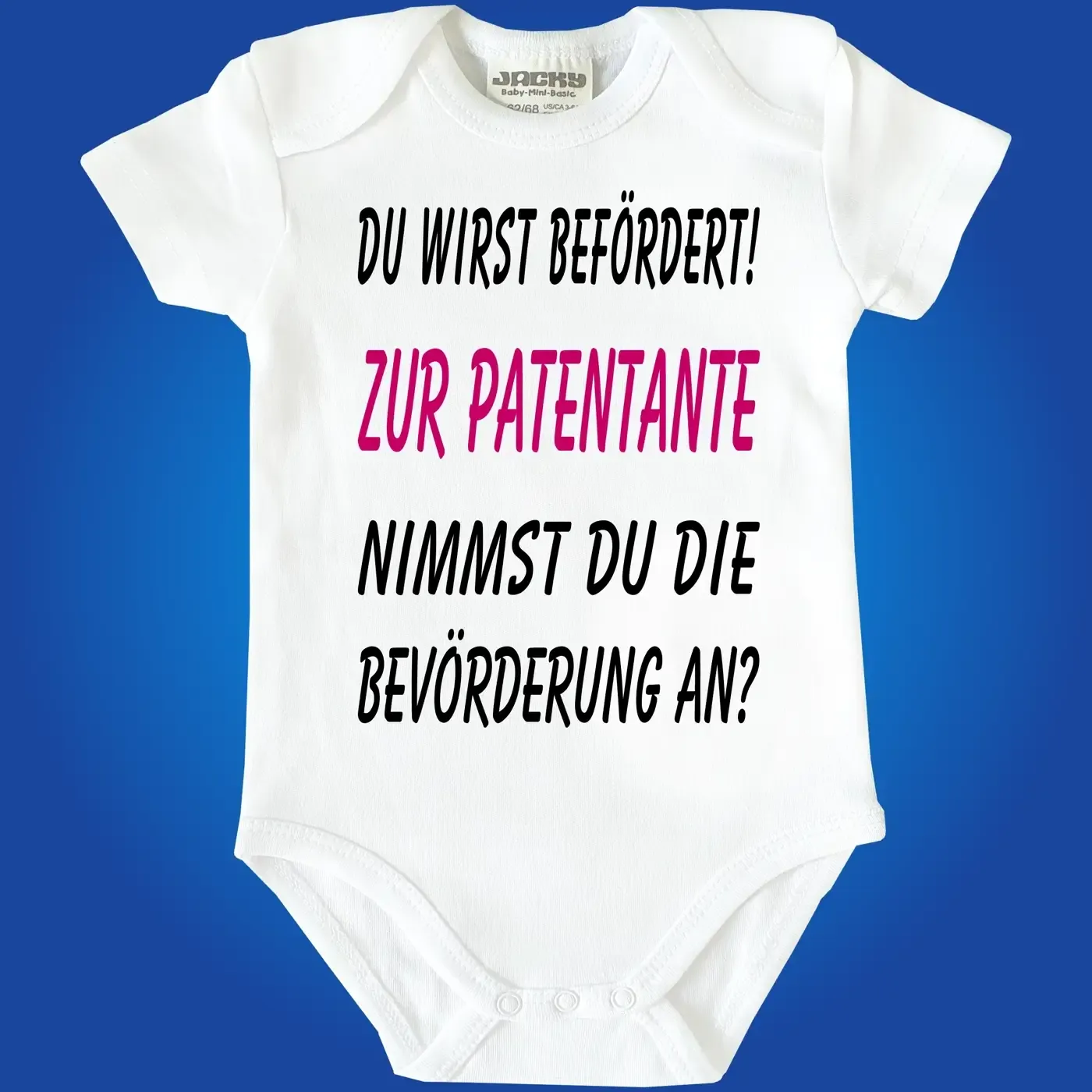 Baby-Body mit Druck Taufpaten werden