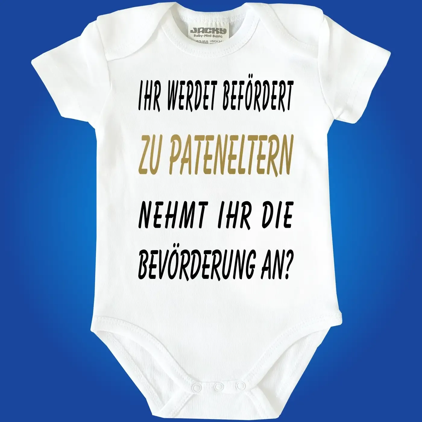 Baby-Body mit Druck Pateneltern