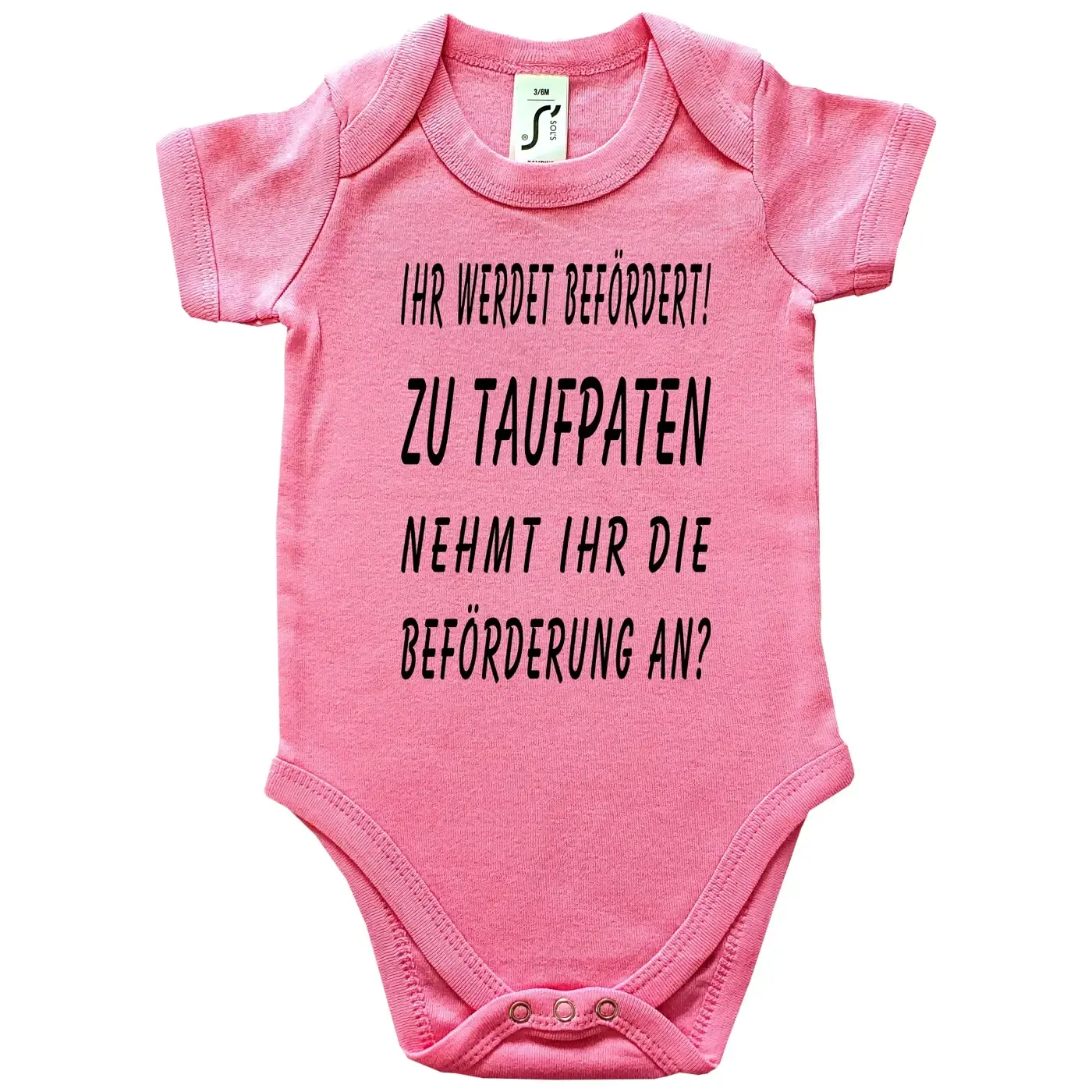 Babybody Patentante Beförderung Body