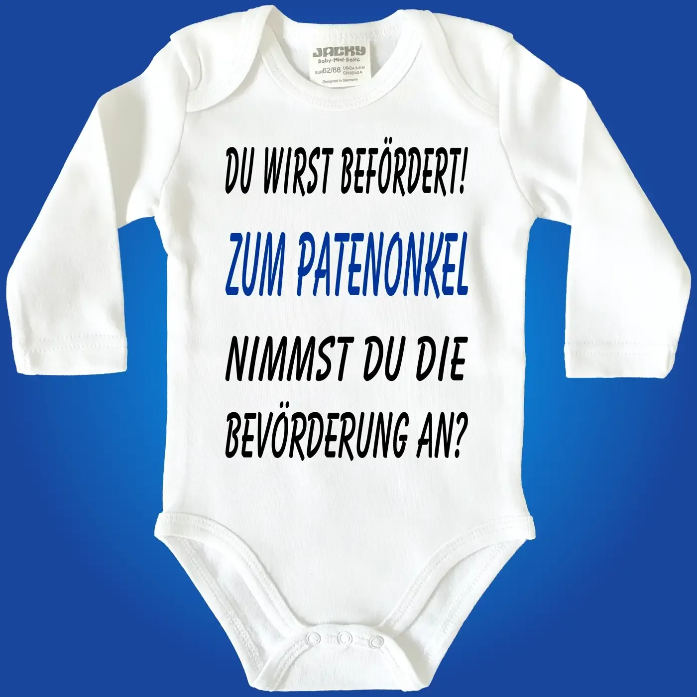 Baby-Body mit Druck zur Taufe