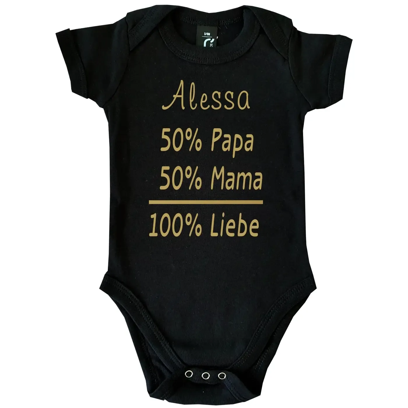Babybody personalisiert mit Name und Liebes‑Design